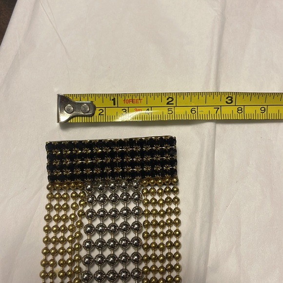 Vintage hand made Joe gladish dark blue stone and beaded pin signed - Picture 3 of 8